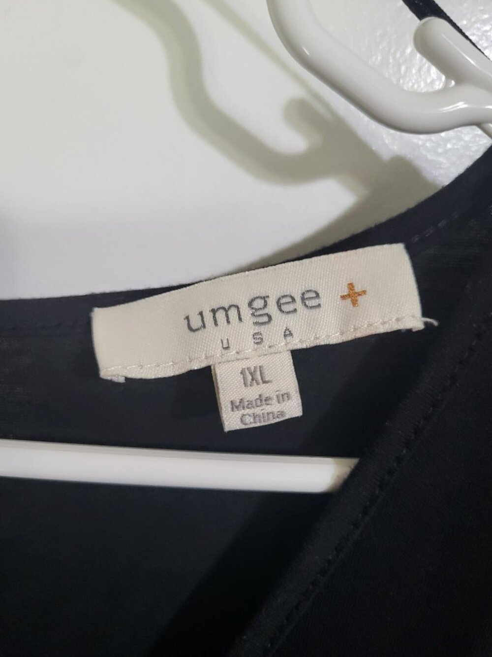 UMGEE Women's SZ 1XL Black One Piece Romper Minimalist Summer Lounge - Picture 3 of 8